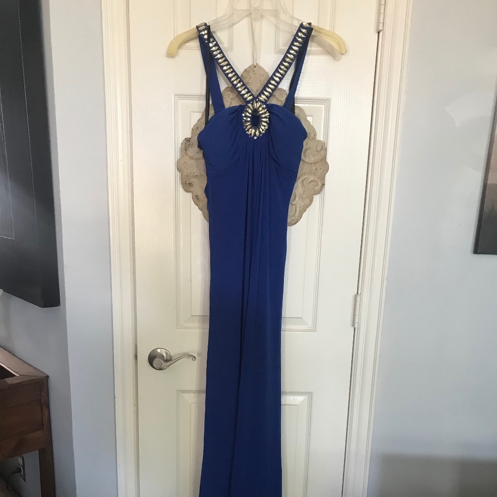 Calvin Klein Royal Blue Evening Gown